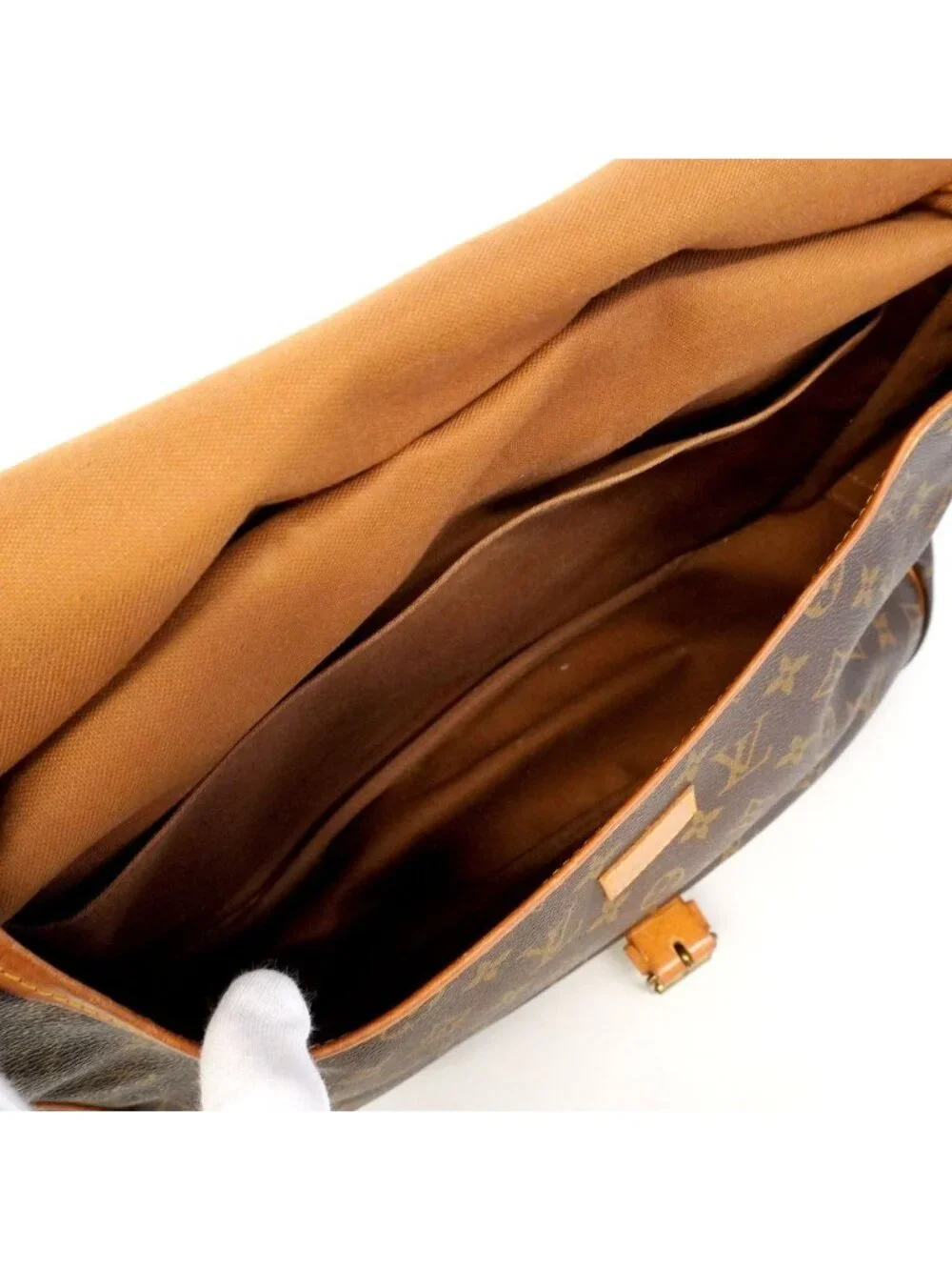 Louis Vuitton Shoulder Bag Monogram Saumur 35 Brown